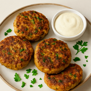 buffalo & chickpea protein patties