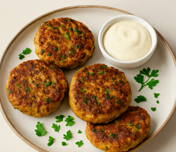 buffalo & chickpea protein patties