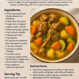 turmeric mutton stew with vegetables