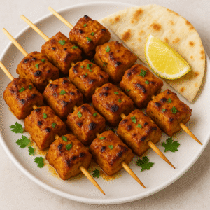 buffalo kebabs with cumin yogurt marinade